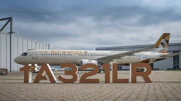 First Etihad Airbus A321 Lr 3