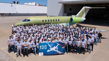 100ste Citation Longitude fertiggestellt